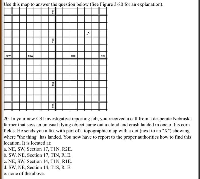 Solved Use This Map To Answer The Question Below (See Figure | Chegg.com