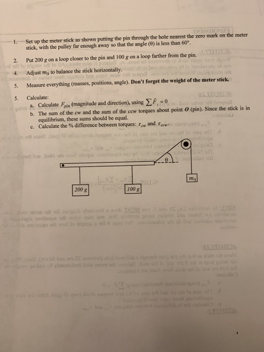 Solved Lab 9 Forces and Torques in Equilibrium OBJECTIVE