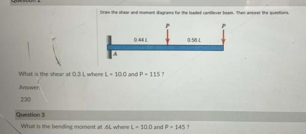 Solved Uslun Draw The Shear And Moment Diagrams For The L Chegg Com