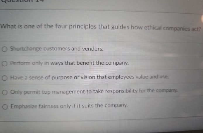 Solved What is one of the four principles that guides how | Chegg.com