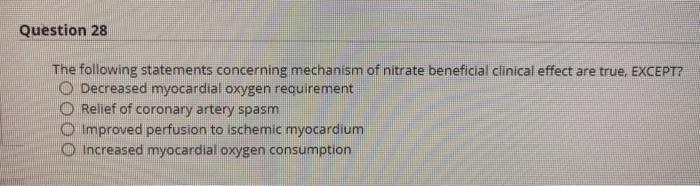 Solved Estion 35 1 Points Save Awe Angina Pectoris Is Severe | Chegg.com