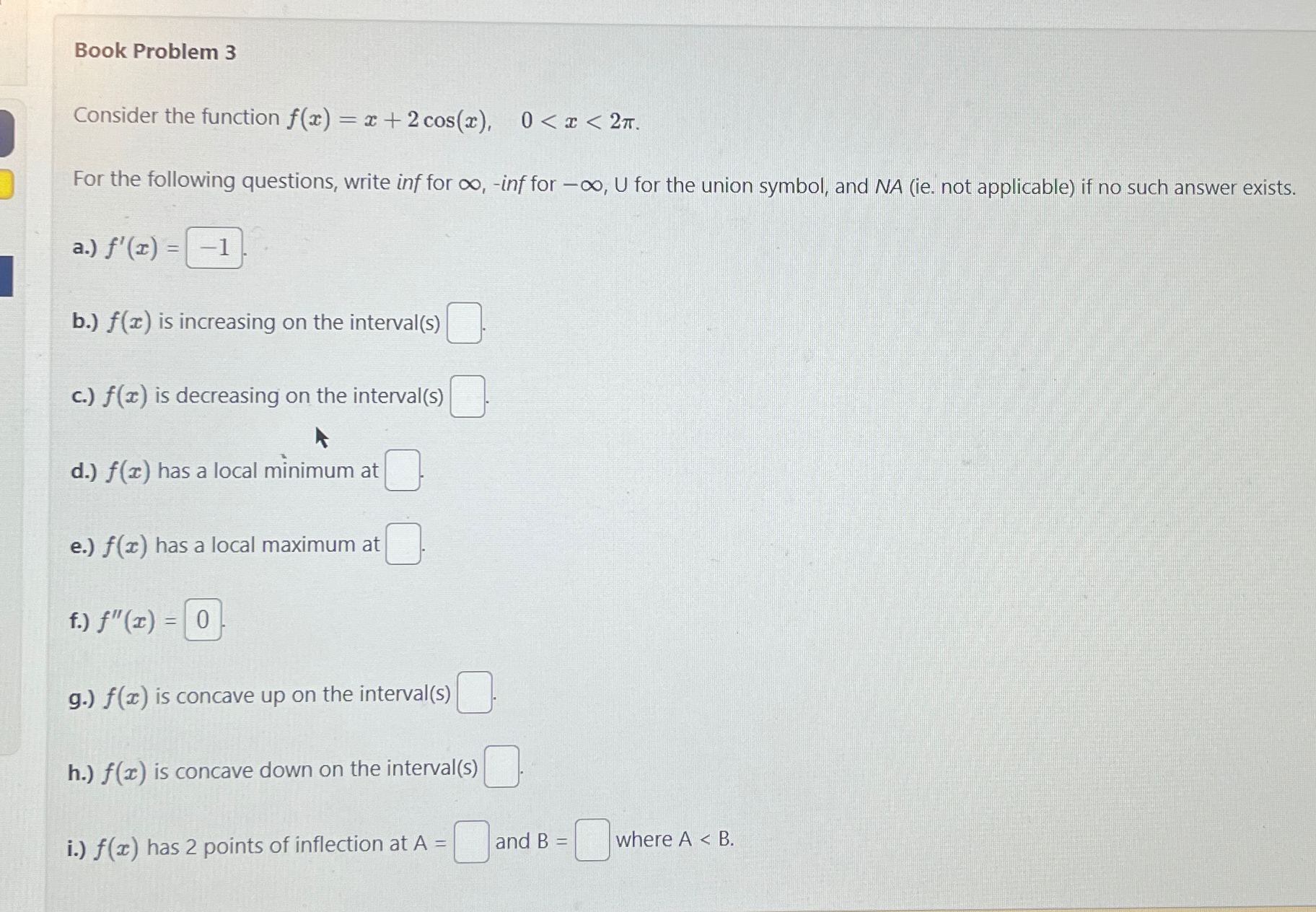 Solved Book Problem 3Consider The Function | Chegg.com