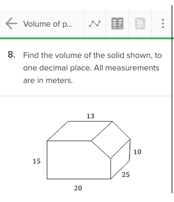 Solved 6 Volume Of P N 3 8 Find The Volume Of The Sol Chegg Com