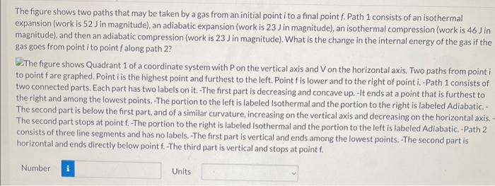 Solved The Figure Shows Two Paths That May Be Taken By A Gas | Chegg.com