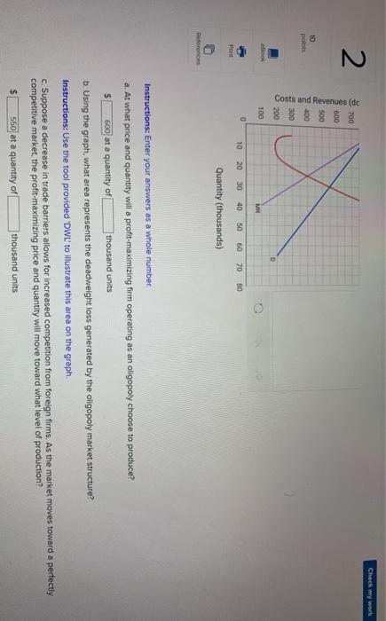 Solved JULERIE SL Check my 2 A firm is operating in the | Chegg.com