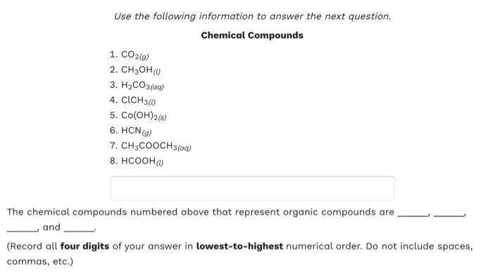 Solved Use the following information to answer the next | Chegg.com