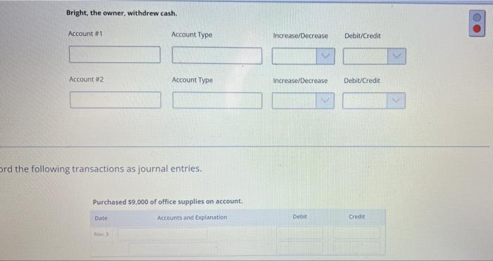 Solved Review the transactions and determine the accounts, | Chegg.com