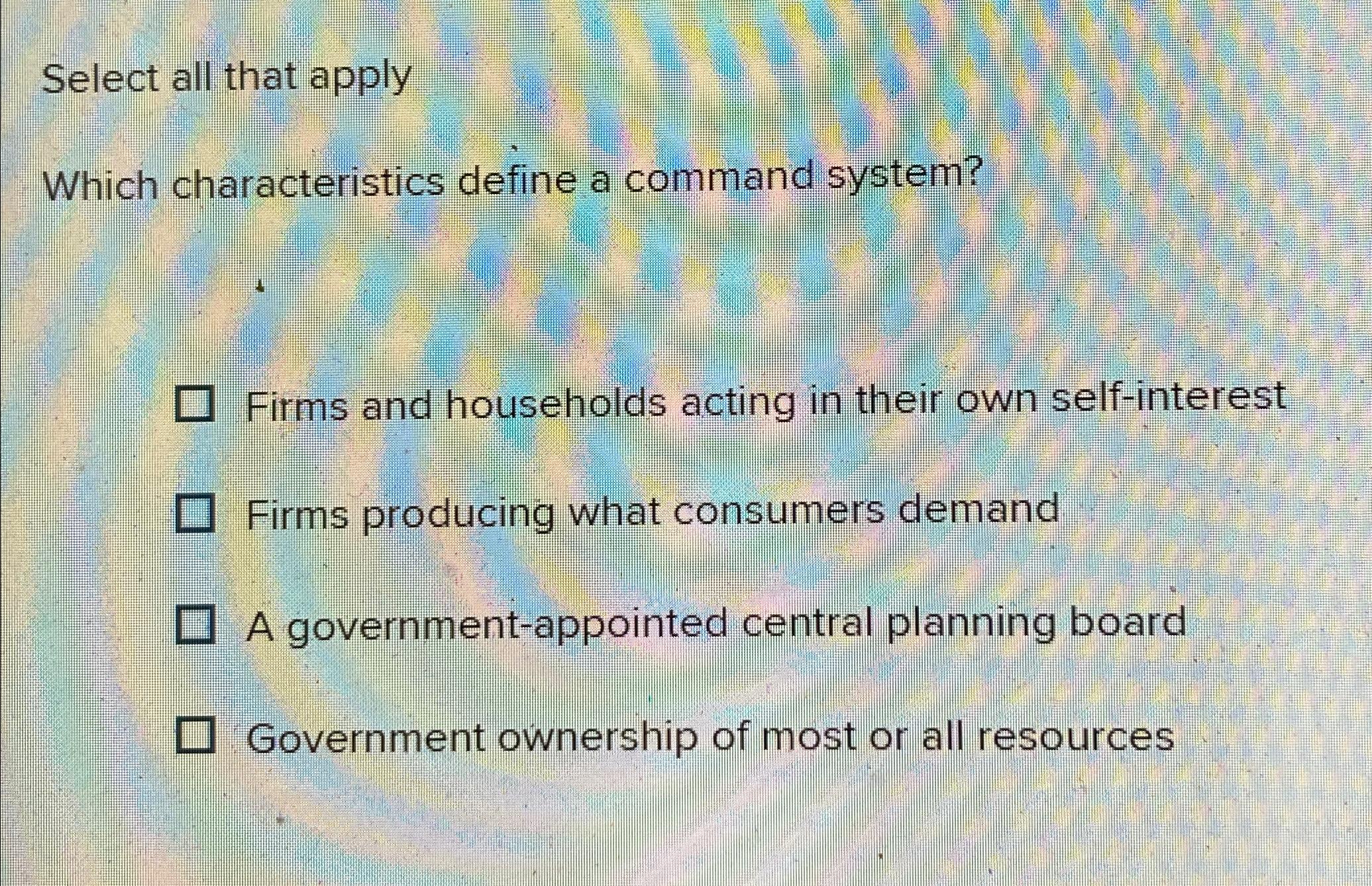Solved Select all that applyWhich characteristics define a