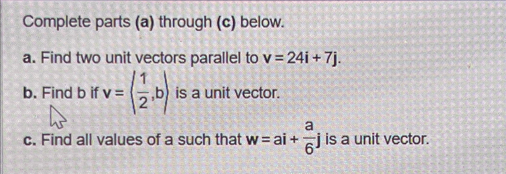 Solved Complete parts (a) ﻿through (c) ﻿below.a. ﻿Find two | Chegg.com