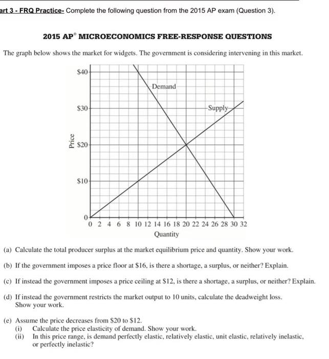 Solved art 3 FRQ Practice Complete the following question