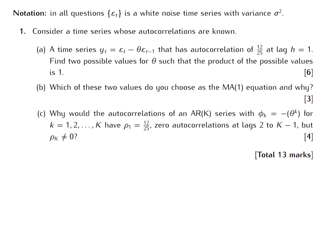 Solved Notation In All Questions Et Is A White Noise Time Chegg Solved Notation In All Questions Et Is A White Noise Time Chegg