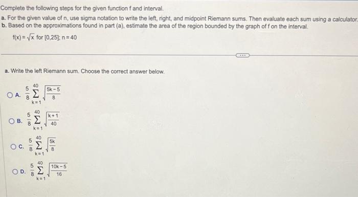 Solved Complete the following steps for the given function f | Chegg.com
