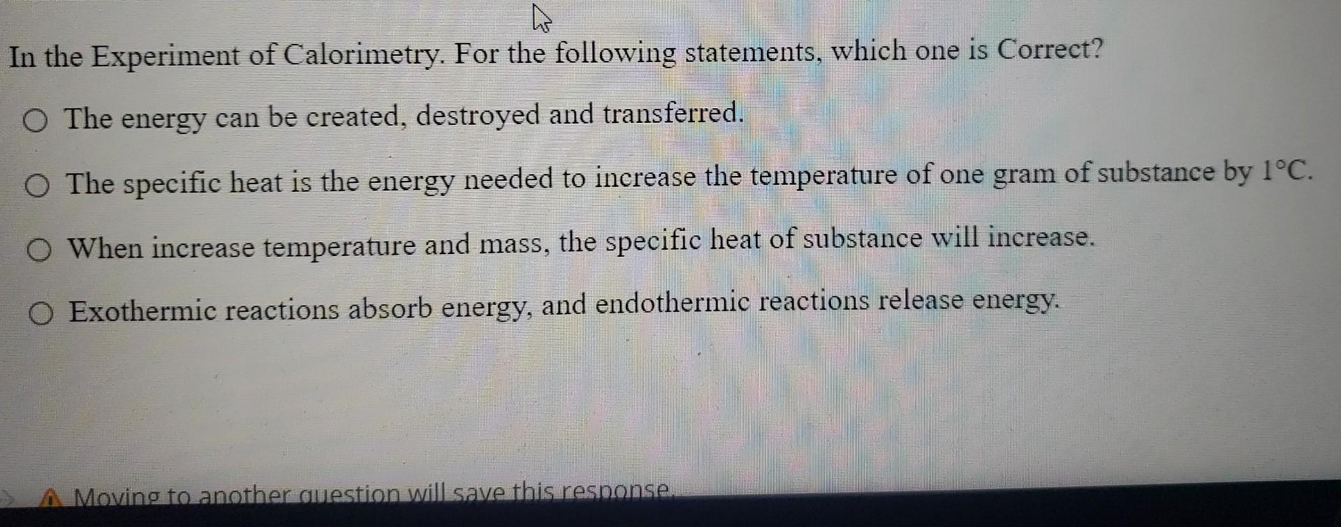 how can calorimetry experiment be improved