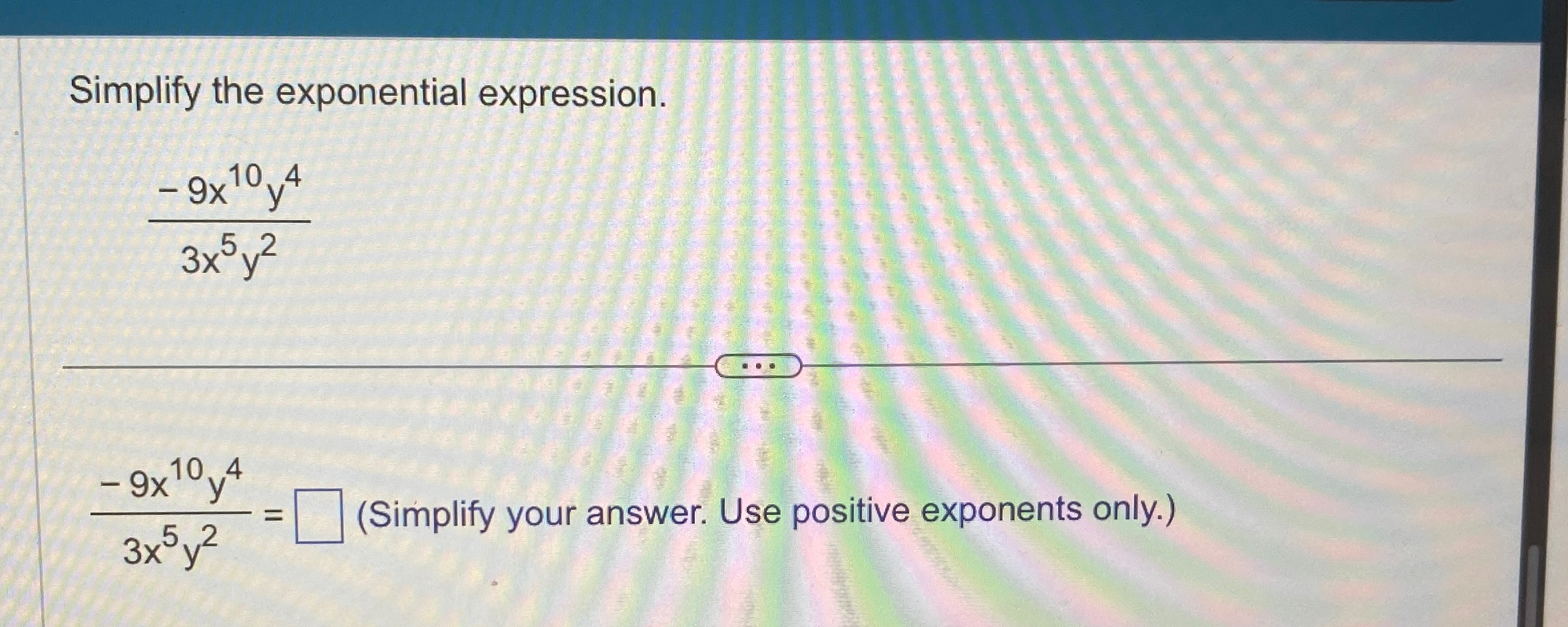 Solved Simplify the exponential | Chegg.com