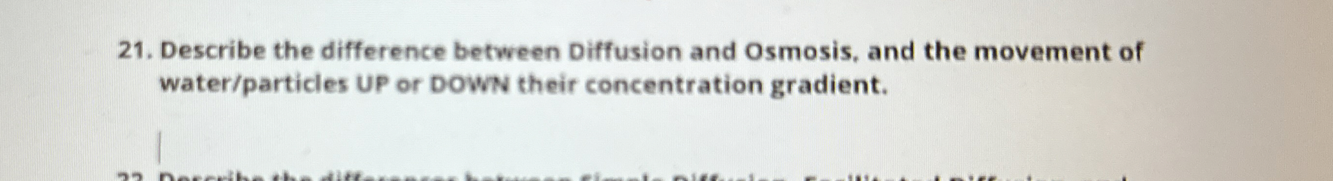 Solved Describe the difference between Diffusion and | Chegg.com