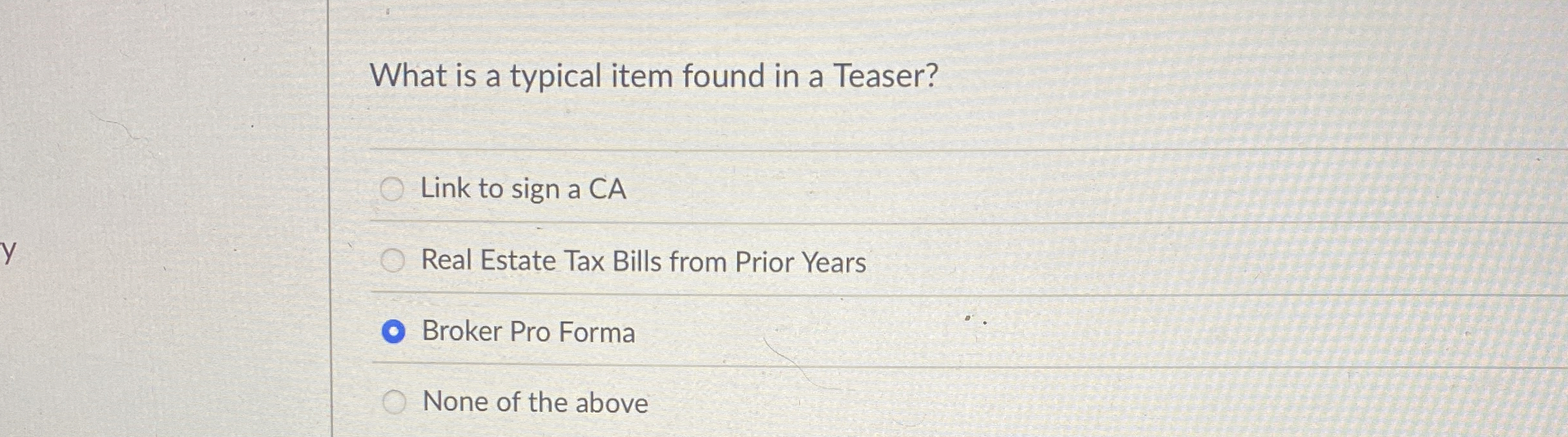 Solved What is a typical item found in a Teaser?Link to sign | Chegg.com