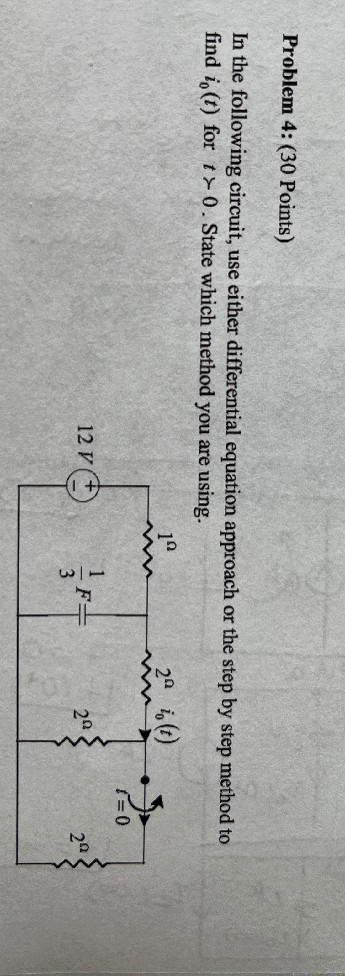 Solved Problem 4: (30 ﻿Points)In the following circuit, use | Chegg.com