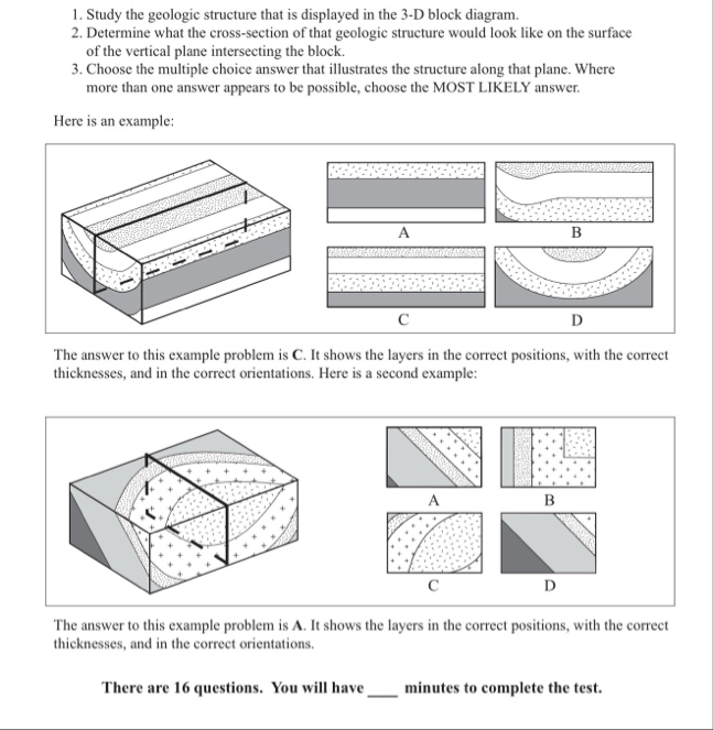 Solved Study the geologic structure that is displayed in the | Chegg.com