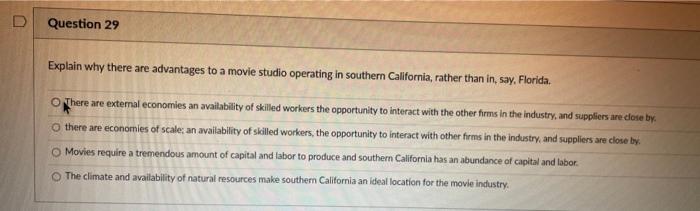 Solved Explain why there are advantages to a movie studio | Chegg.com