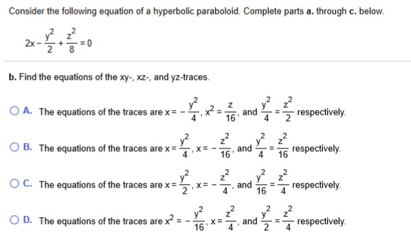 Solved Consider The Following Equation Of A Quadric Surface. | Chegg.com