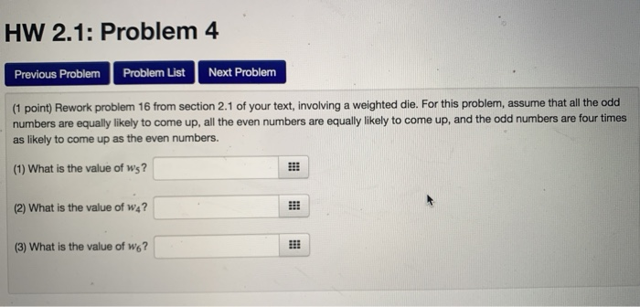 Solved HW 2.1: Problem 4 Previous Problem Problem List Next | Chegg.com