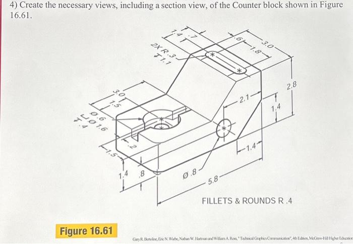 Solved Create the necessary views, including a section view, | Chegg.com