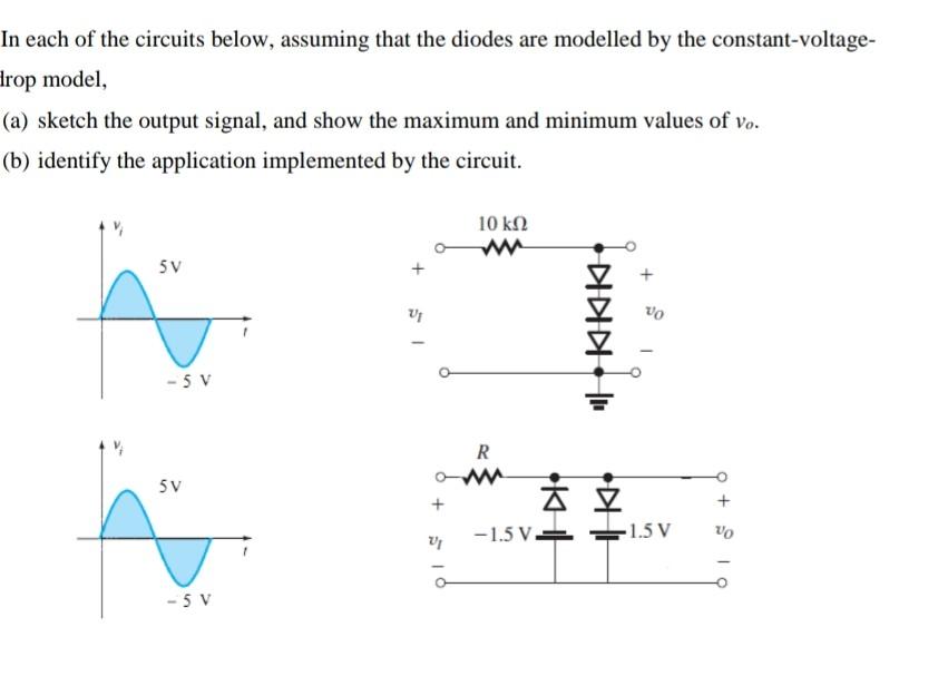 Solved In each of the circuits below, assuming that the | Chegg.com