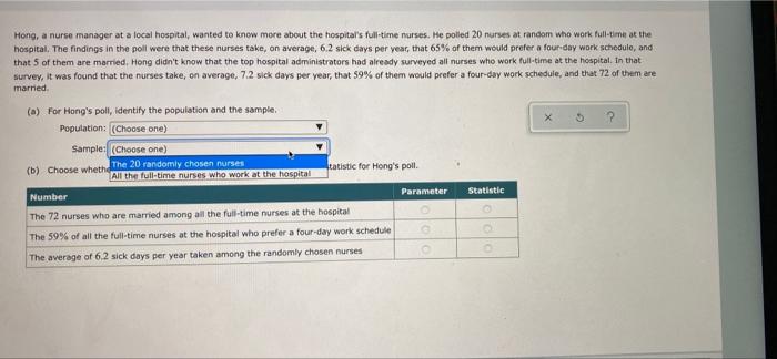 Solved 6 Hong A Nurse Manager At A Local Hospital Wanted Chegg