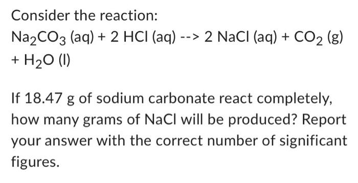 Solved Consider the reaction: | Chegg.com