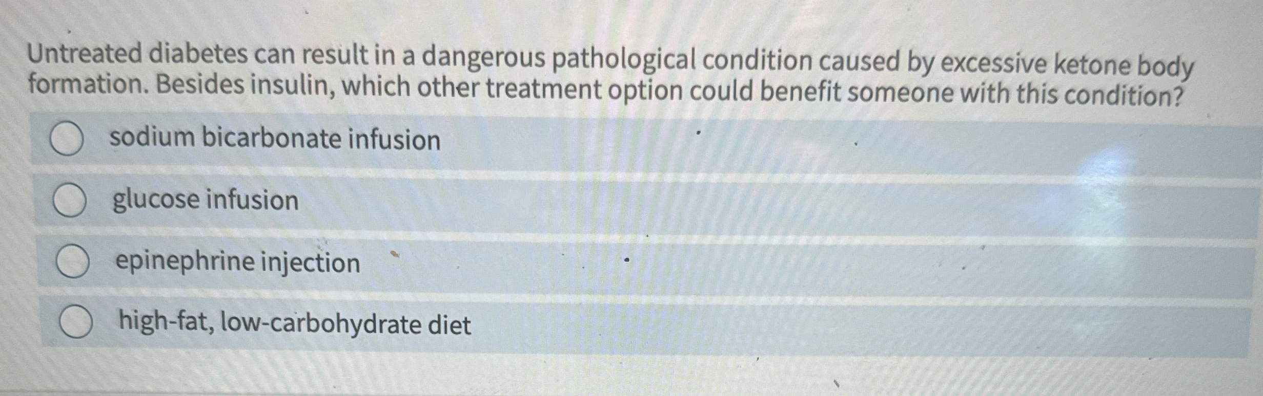 Solved Untreated diabetes can result in a dangerous