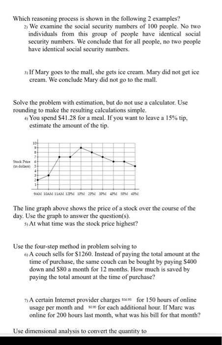 Solved Which Reasoning Process Is Shown In The Following Chegg Com