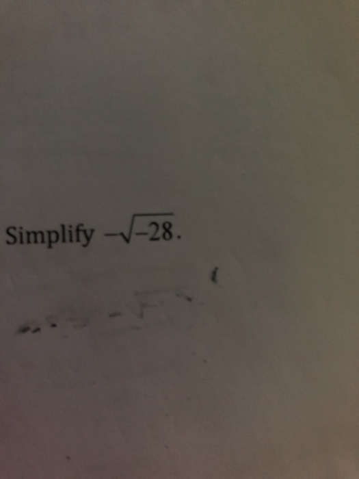 Solved Simplify --28. | Chegg.com