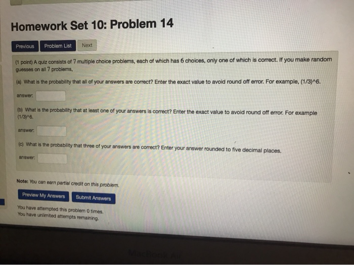 Solved Homework Set 10: Problem 14 Previous Problem List | Chegg.com