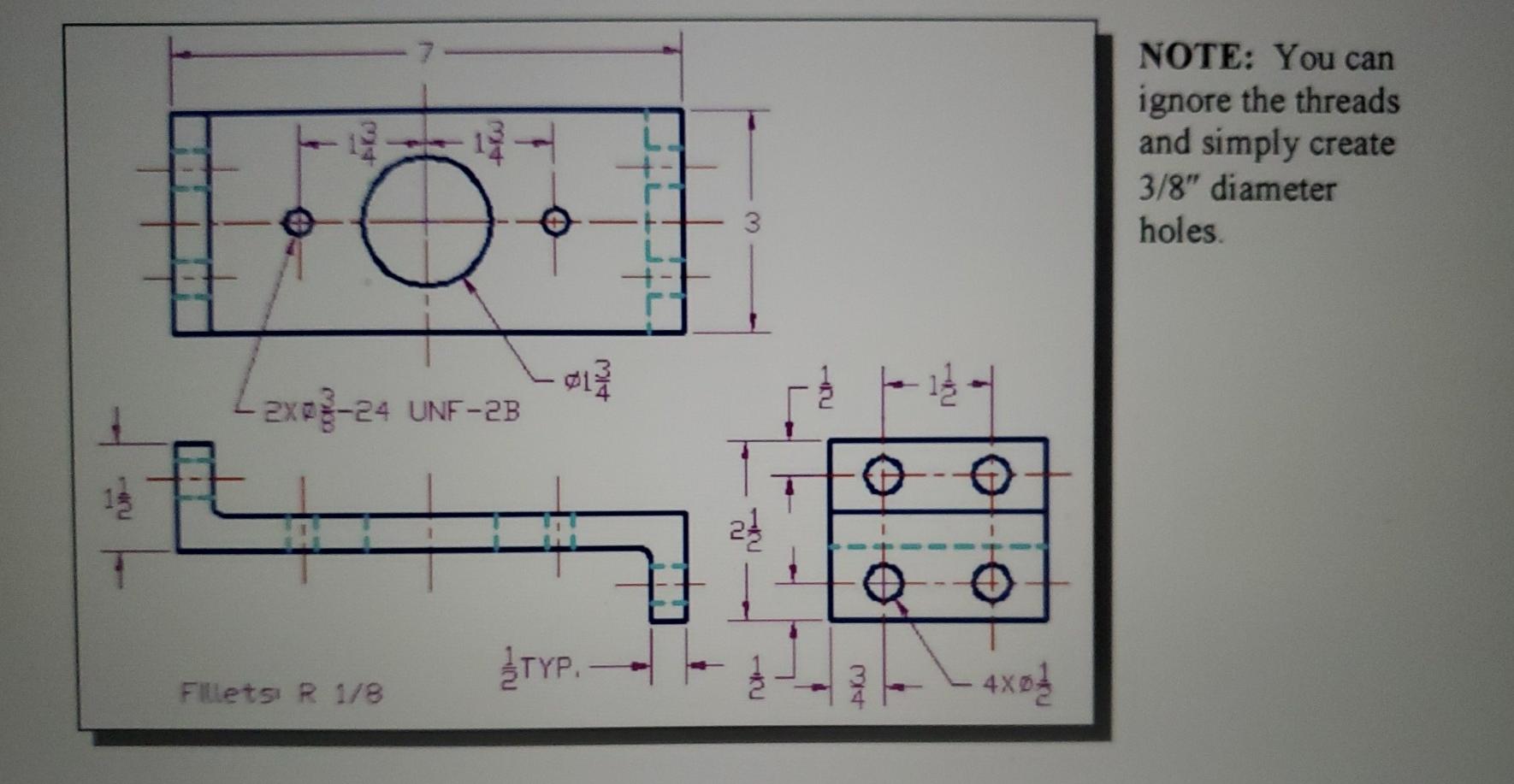 Solved easy problem (Solidworks) can you make this base | Chegg.com