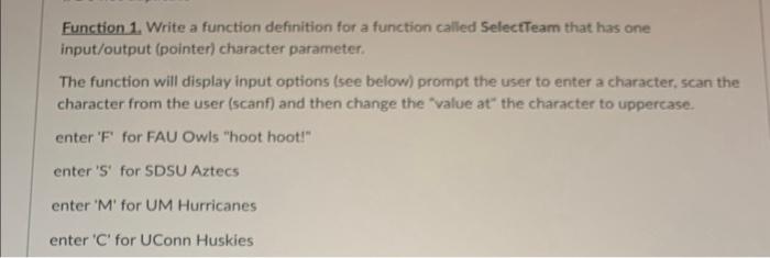 Solved THIS QUESTION HAS 3 PARTS: (main function, function | Chegg.com