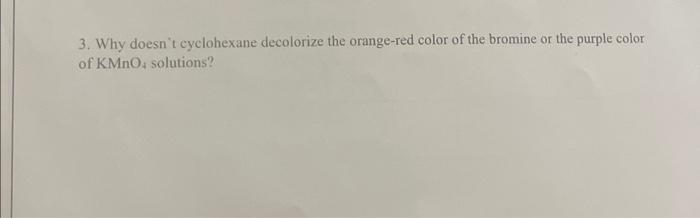 Solved C. Baeyer's reagent or Potassium Permanganate Taw | Chegg.com
