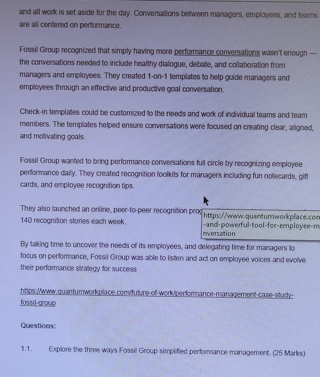 Solved Read The Following Case Study And Answer The | Chegg.com