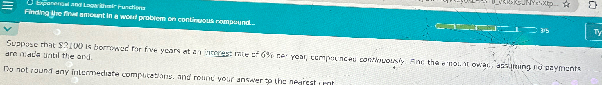 Solved Exponential and Logarithmic FunctionsFinding the | Chegg.com