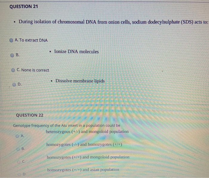 solved question 21 during isolation of chromosomal dna chegg com