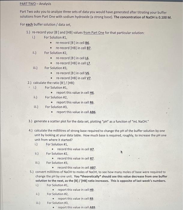 Solved PART TWO - Analysis Part Two Asks You To Analyze | Chegg.com