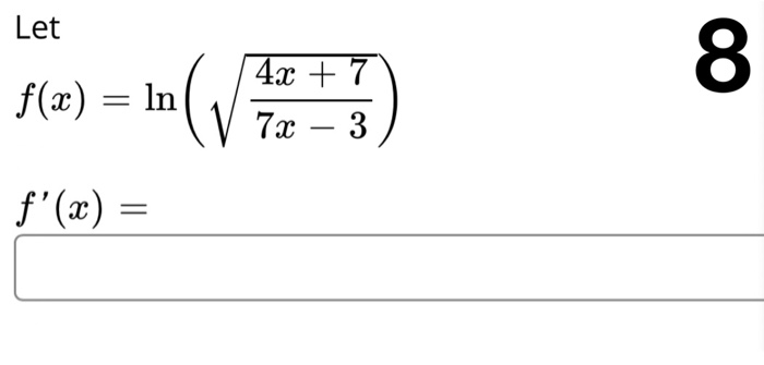 derivative of log base 7
