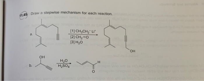 Solved Draw a stepwise mechanism for each reaction. 11.45 | Chegg.com