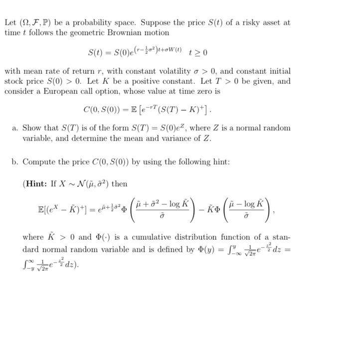 Solved Let 12 F P Be A Probability Space Suppose The P Chegg Com
