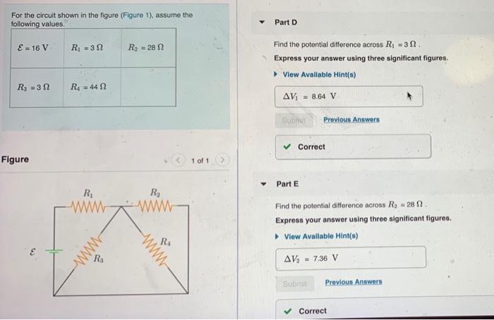 Solved For the circuit shown in the figure (Figure 1), | Chegg.com