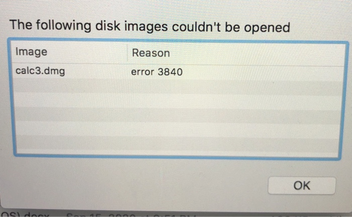 the following disk images couldn