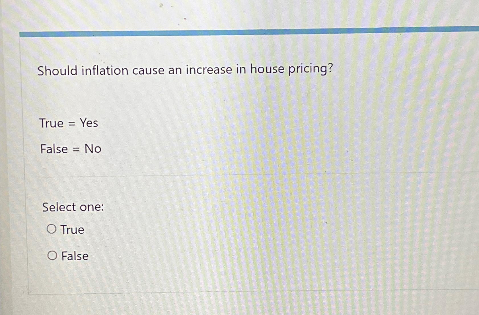 Solved Should inflation cause an increase in house | Chegg.com