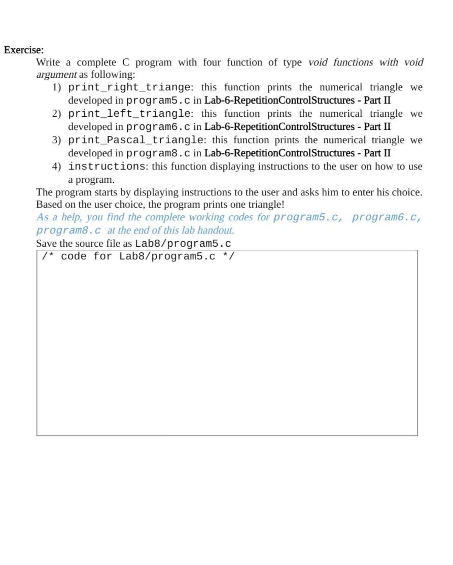 Solved Task 1: Predefined Functions from math.h Write | Chegg.com