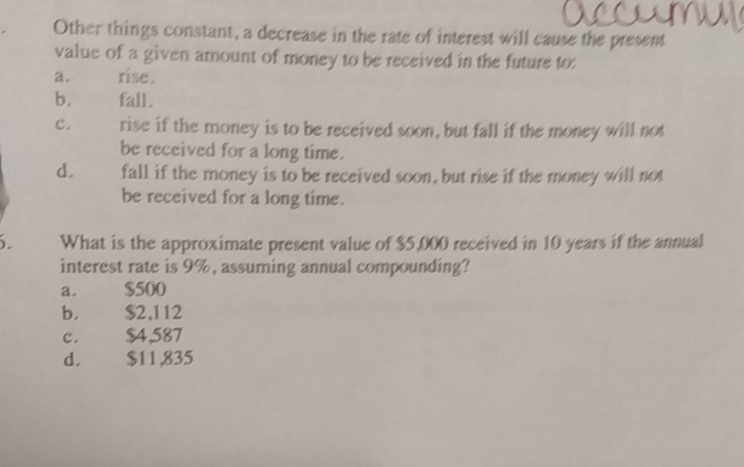 Solved زائر از Other things constant, a decrease in the rate | Chegg.com
