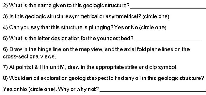 Solved 2) What is the name given to this geologic structure? | Chegg.com