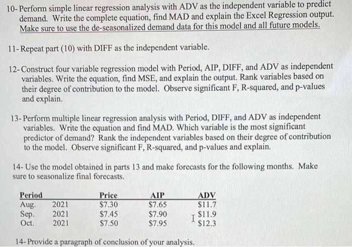 Solved and explain 13- Perform multiple linear regression | Chegg.com